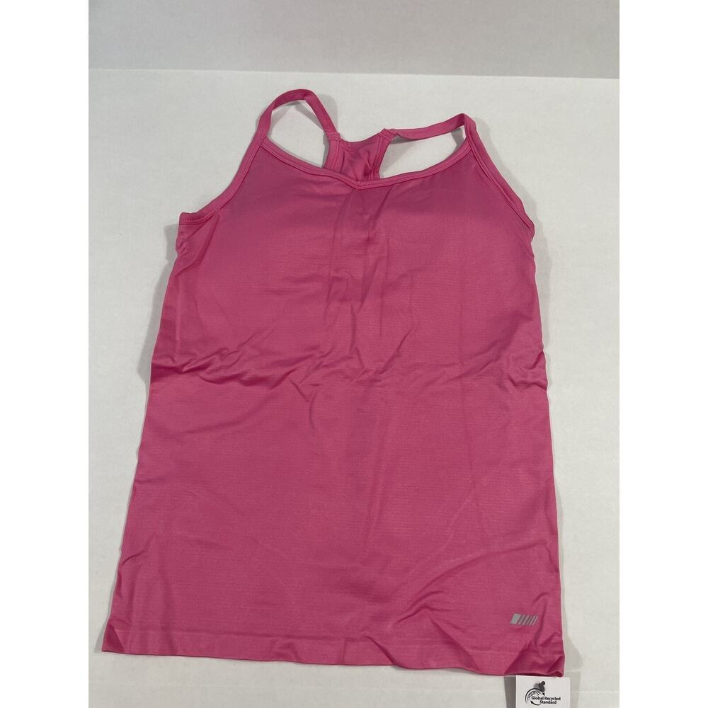 Women's Active Seamless‎ Slim-Fit Racerback Tank with Built-in Bra Sz M